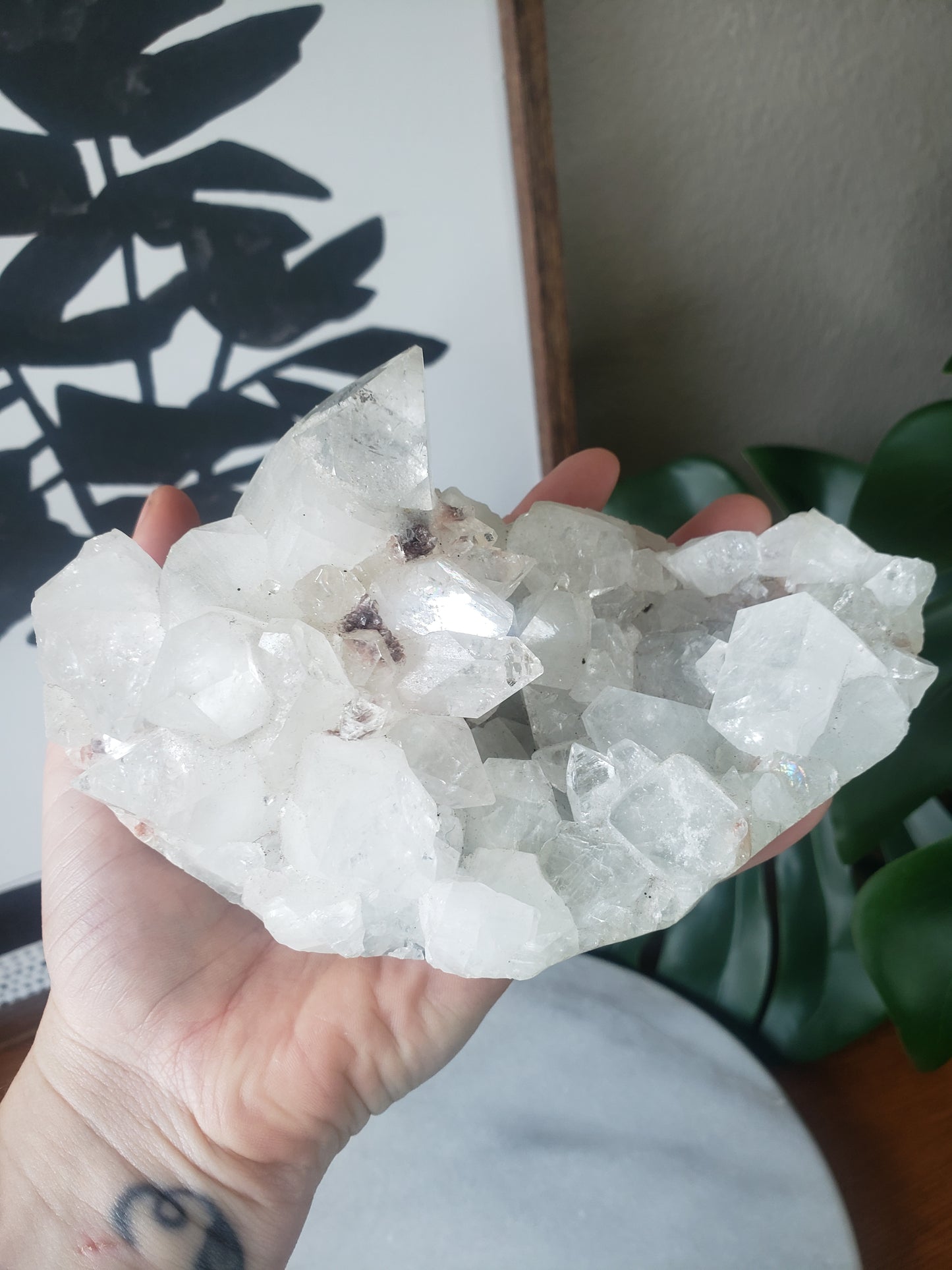 Diamond Apophyllite Cluster #1