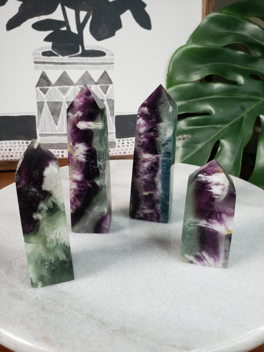 Feather Fluorite Towers