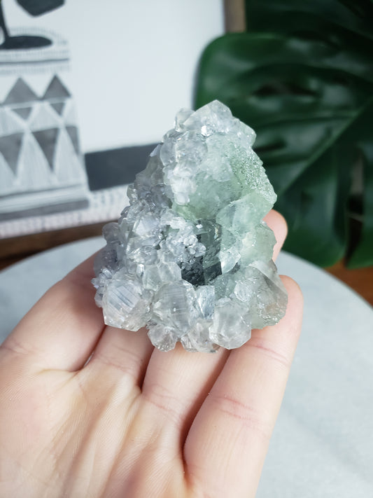 Fluorite with Diamond Calcite Specimen #3